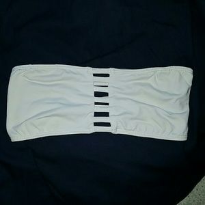 san lorenzo white strappy bikini top