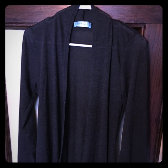 Charcoal Chris & Carol cardigan