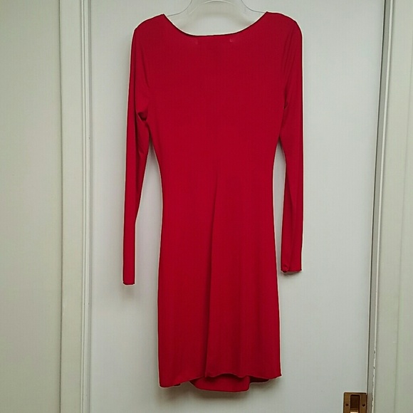 Studio M Red Long Sleeved Dress NWT - Picture 2 of 4