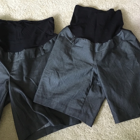TWO PAIRS motherhood maternity shorts.