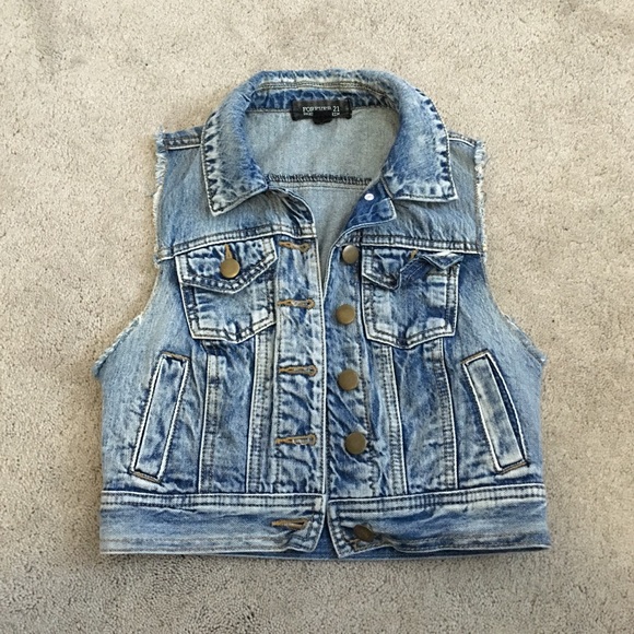 Cropped jean jacket