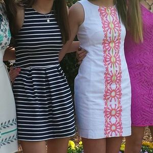 Nautical Striped Halter Dress