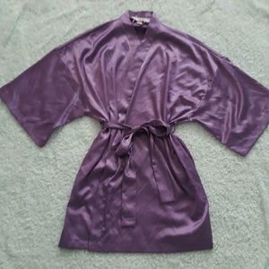 Victoria's Secret Silk Purple Robe
