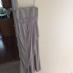 Silver bridesmaid/mother of the bride/formal dress