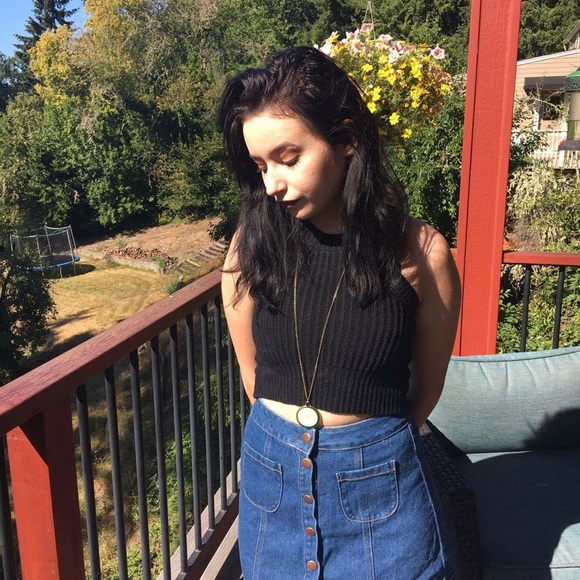 Brandy Melville jean skirt