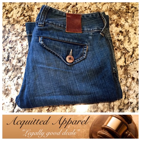 Lucky Brand Denim - Lucky Brand Aged Wide Leg Jeans 32.5" inseam