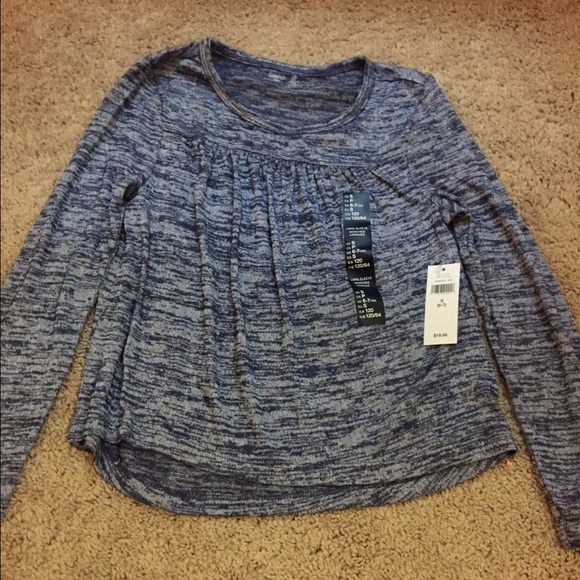 Gap kids (girls sz small) blue long sleeve top