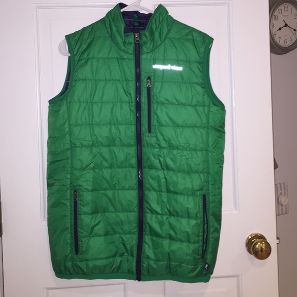 Vineyard Vines green puffy vest