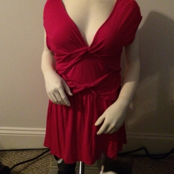 ANTHROPOLOGIE Raspberry Top NWOT