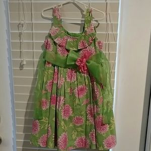 Girls lightweight Summer Dress with Chiffon Belt