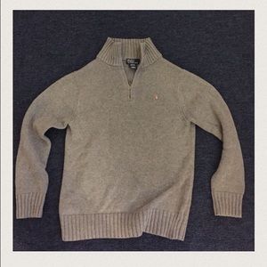 Two Polo Ralph Lauren Boy's 1/4 Zip Sweaters