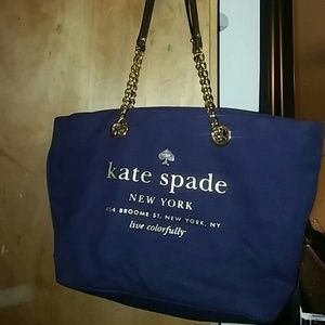 Kate Spade navy tote bag,gently used