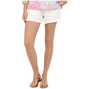 White Lilly Pulitzer Chino Shorts