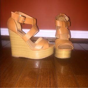 Tan Wedges