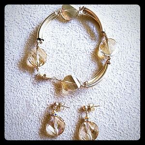 Earrings and Bracelet