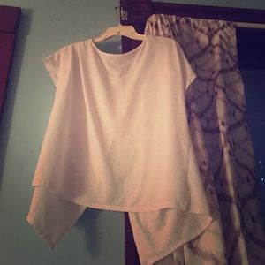 Cute white see through shirt