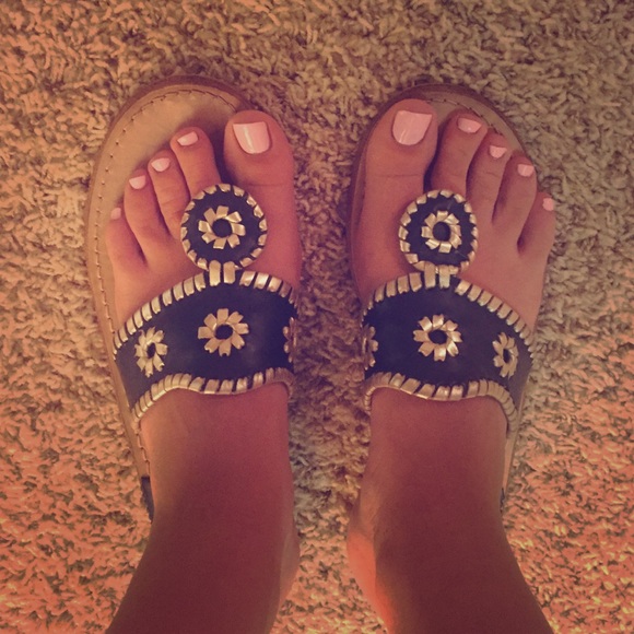 Navy & Gold Jack Rogers