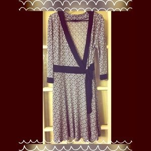 🛍BOGO50🛍  Black & White Wrap Dress AGB Sz 12