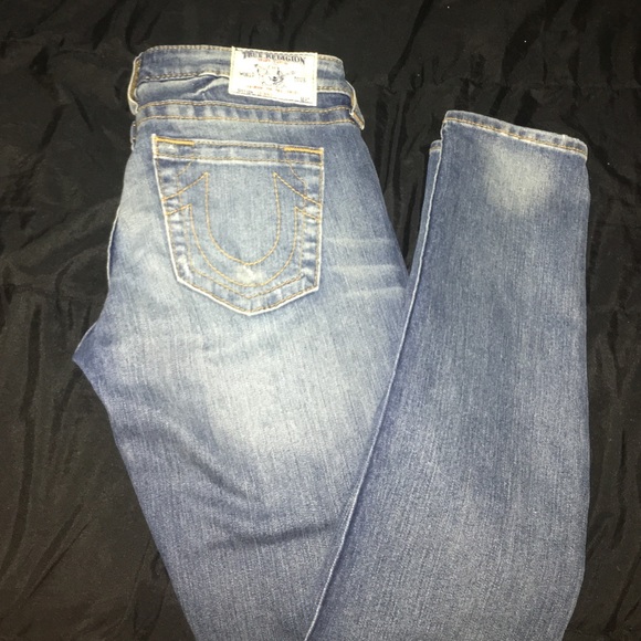 Medium wash true religion jeans