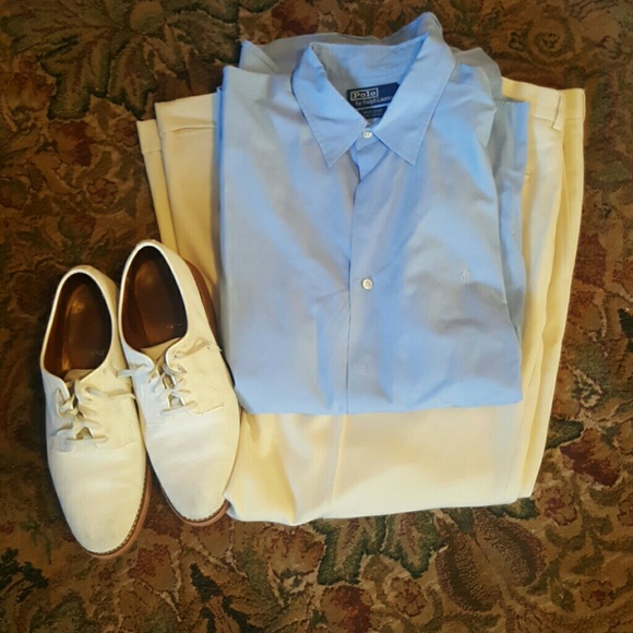 Blue polo by Ralph Lauren button down polo