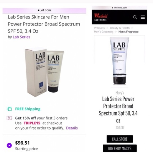 Lab Series Protector Skincare For Men 50 SPF 3.4oz - Picture 4 of 5