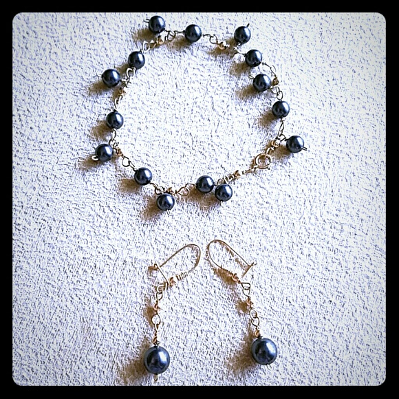 Earrings and Bracelet