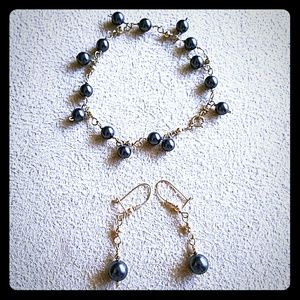 Earrings and Bracelet