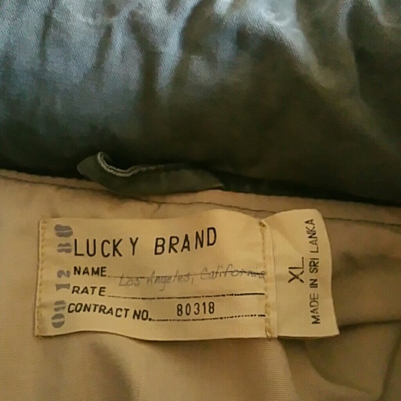 Lucky Brand army green coat - Picture 2 of 2