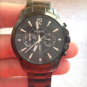 Mens Fossil Black Watch