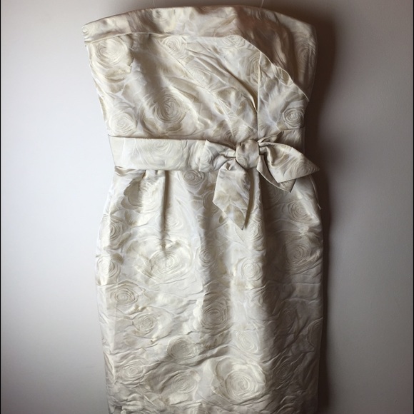 Kate Spade Wedding Belles strapless jacquard dress