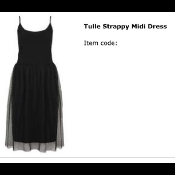 Topshop Tulle Midi dress