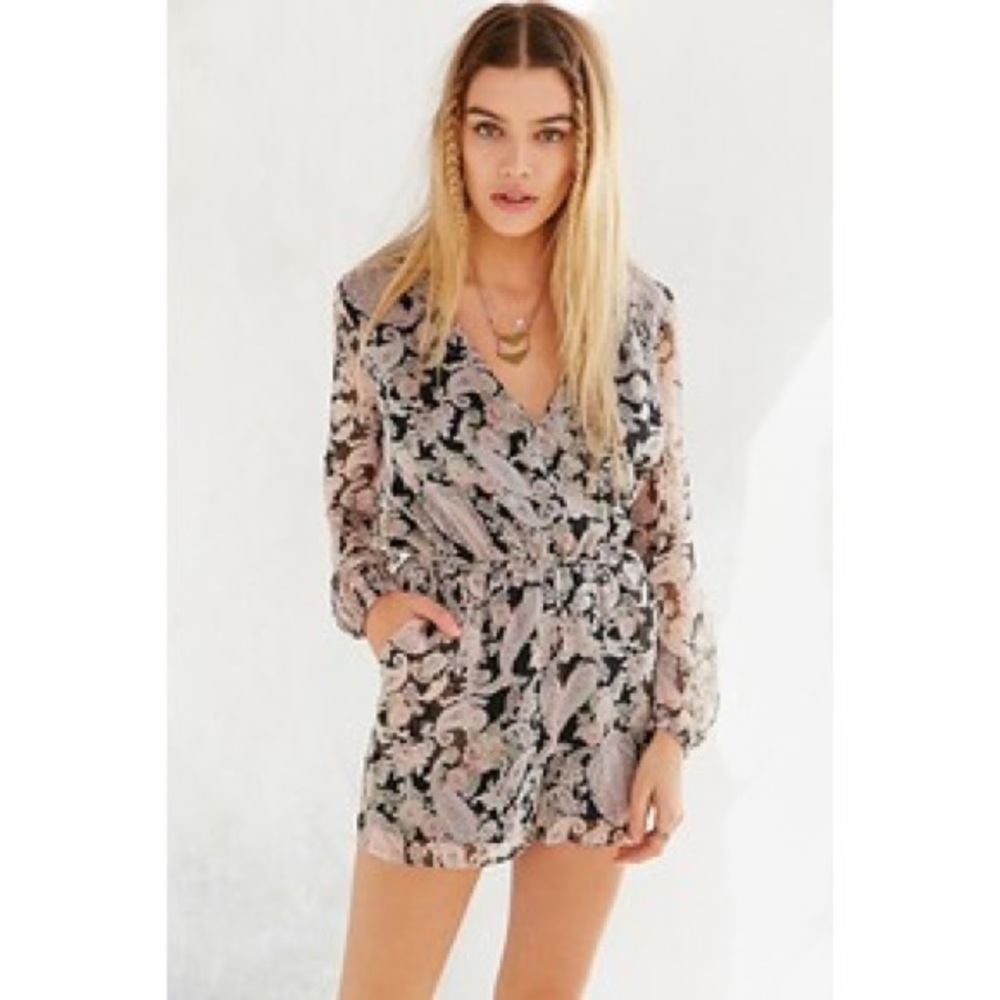 urban outfitters paisley romper