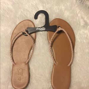 Charlotte Russe nude flip flops