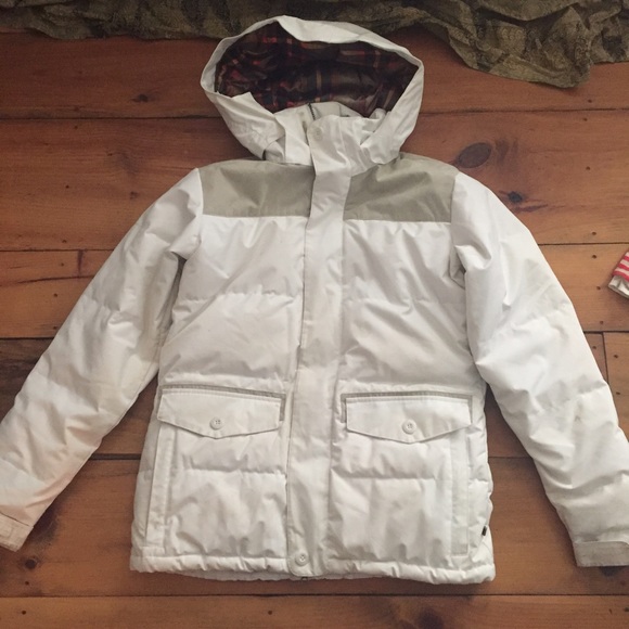 Burton Deerfield Jacket Bright White/Oatmeal