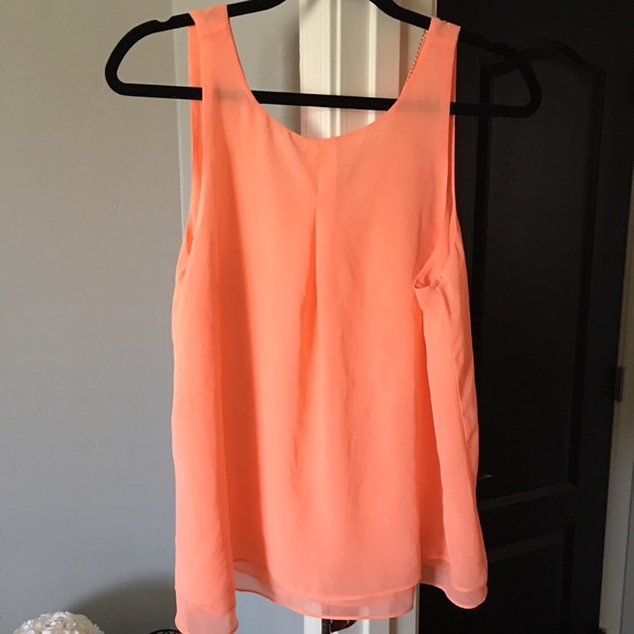 Peach colored loose top