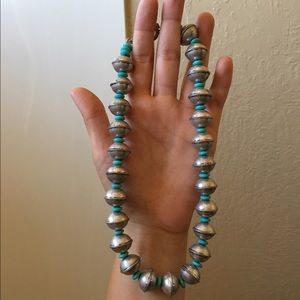 Ralph Lauren silver and turquoise necklace