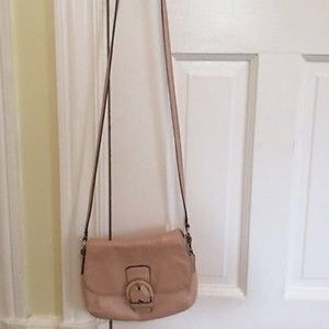Light Pink Leather Coach Cross Body Purse