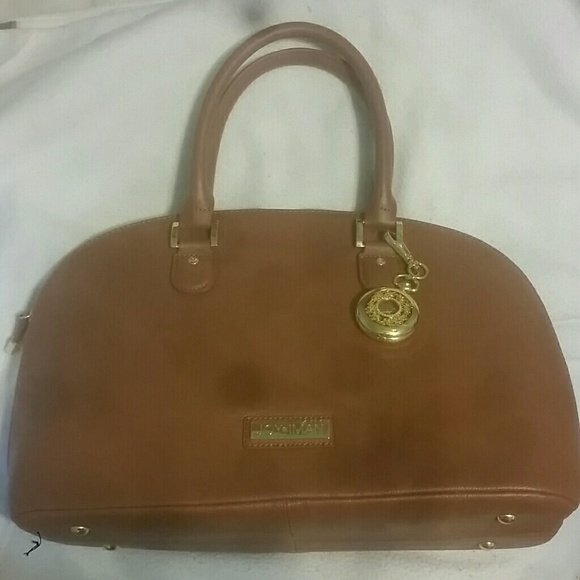 NWOT Cognac Joy & Iman handbag