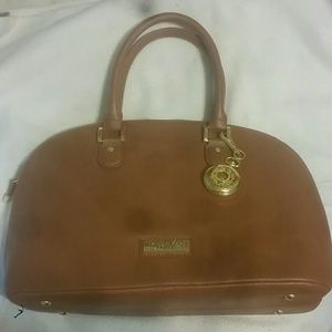 NWOT Cognac Joy & Iman handbag