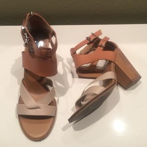 Dolce Vita Leather Heeled Sandal
