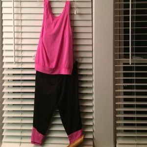 Leggings and workout tank top