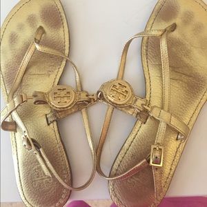Tory Burch Gold Sandals