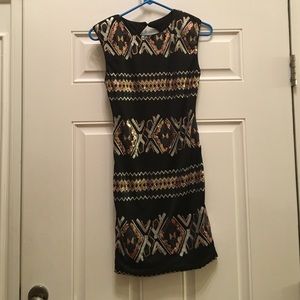 A black mini formal/homecoming dress