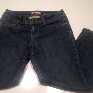 Dark wash ankle jeans