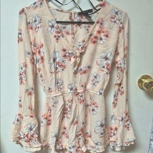Forever 21 Floral Print Romper