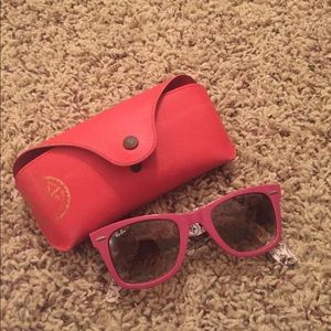 Hot Pink Ray-Ban Wayfarer Sunglasses