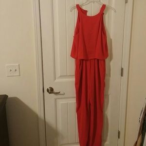 Red jumpsuit by Gibson