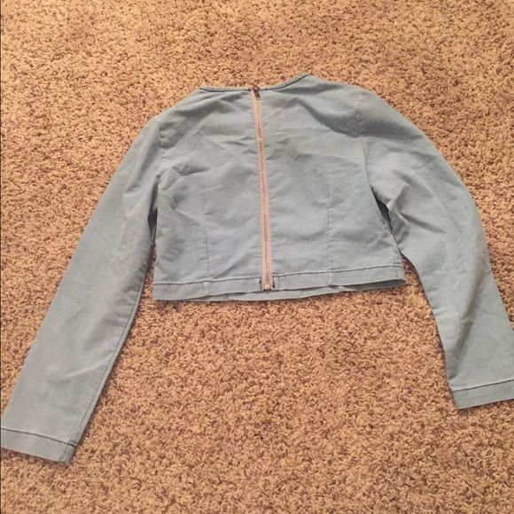 Light Denim Crop Top - Picture 3 of 3