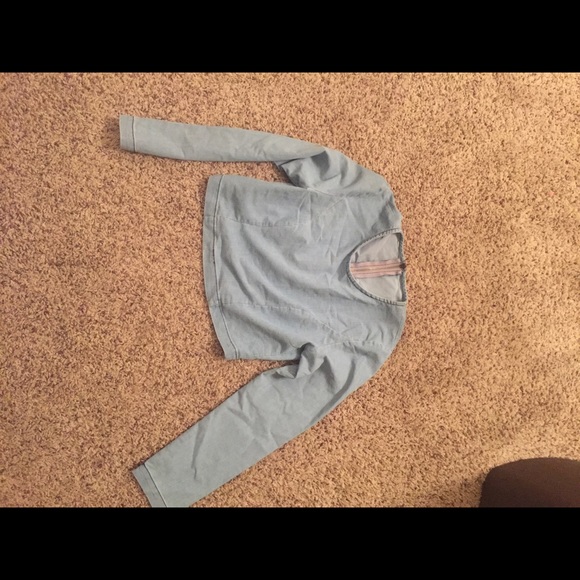 Light Denim Crop Top - Picture 2 of 3