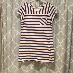 Old navy white and navy stripe dress